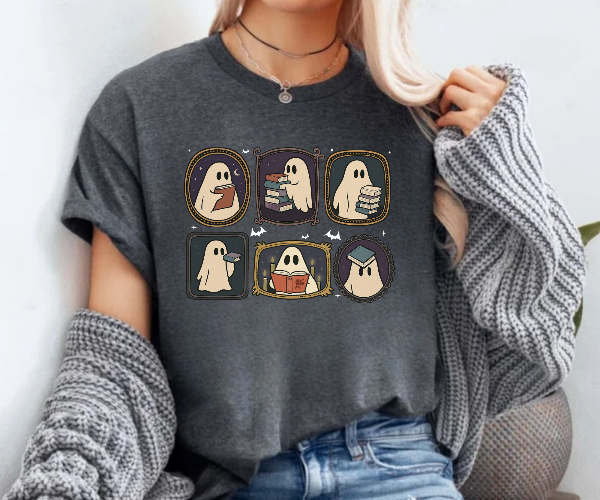 Ghostie Books Collage Tee