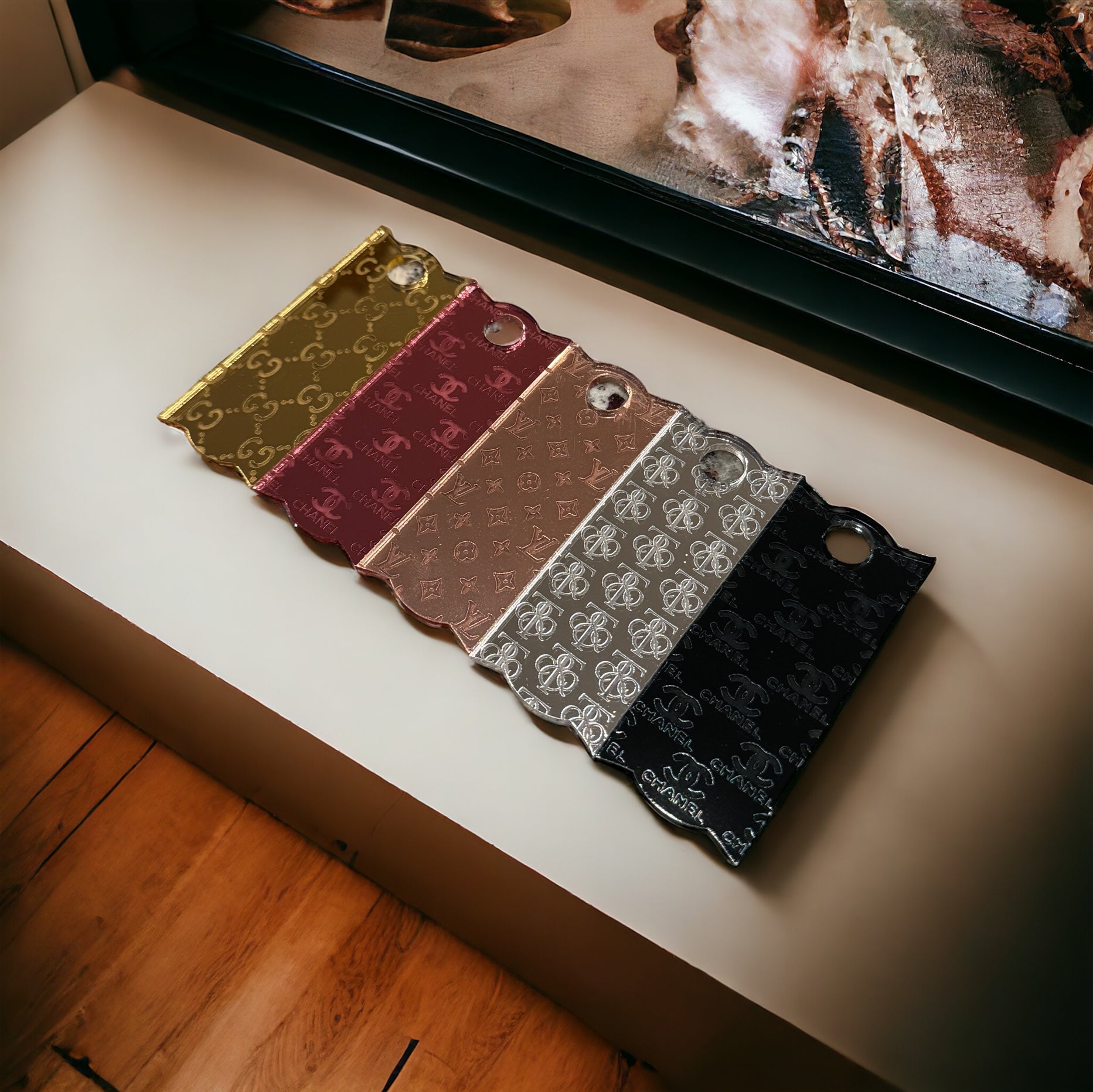 Mirror Name Tumbler Toppers