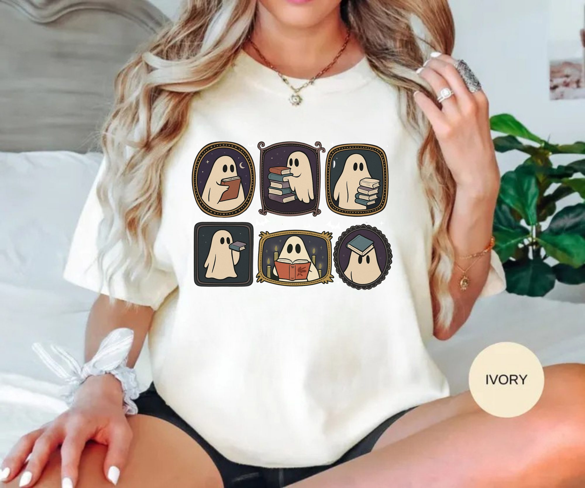 Ghostie Books Collage Tee