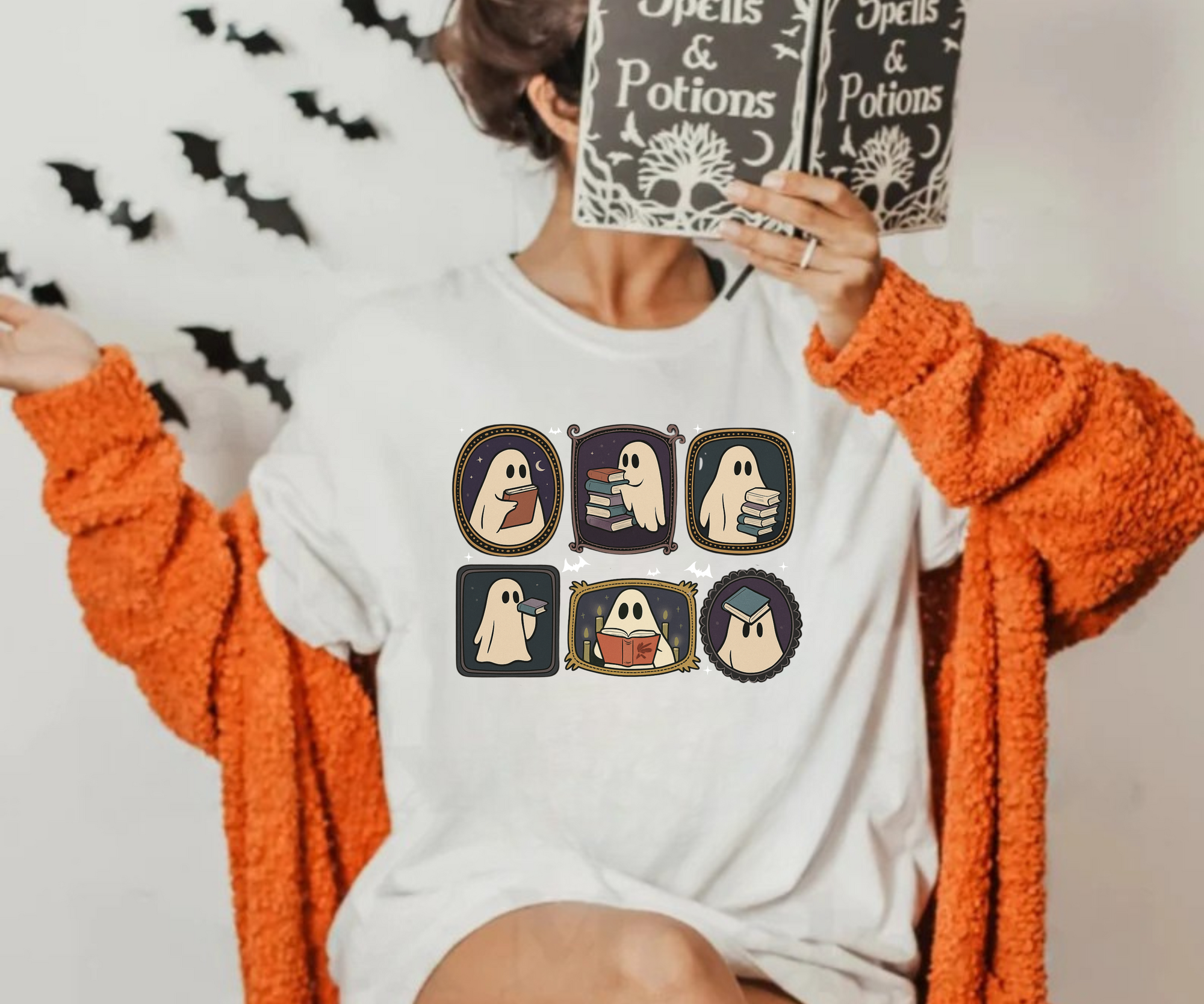 Ghostie Books Collage Tee