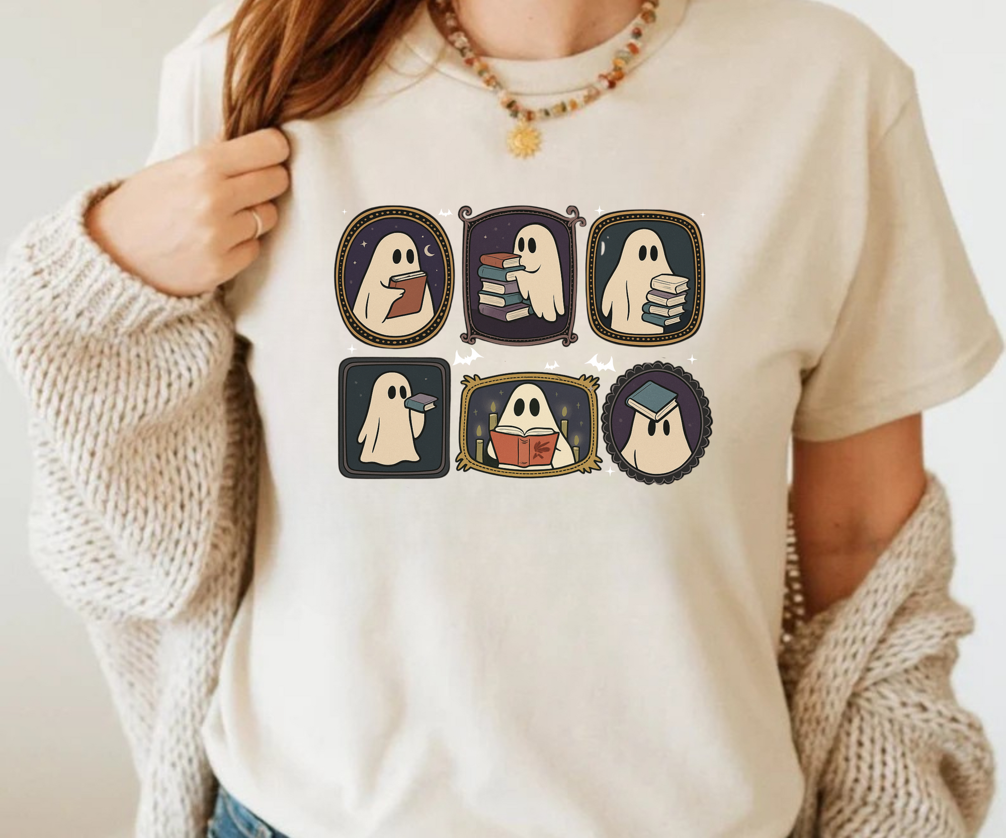 Ghostie Books Collage Tee