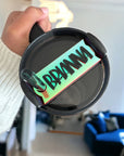 Iridescent Name Tumbler Toppers