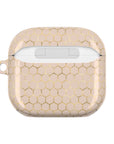 AirPod Case — Golden Honeycomb