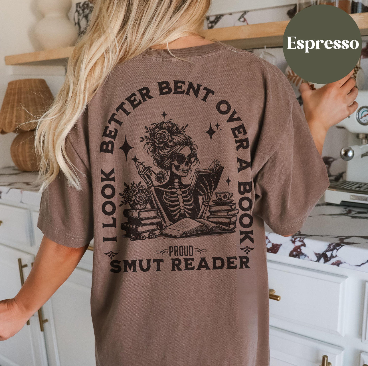 Bent Over A Book Tee