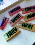 Iridescent Name Tumbler Toppers