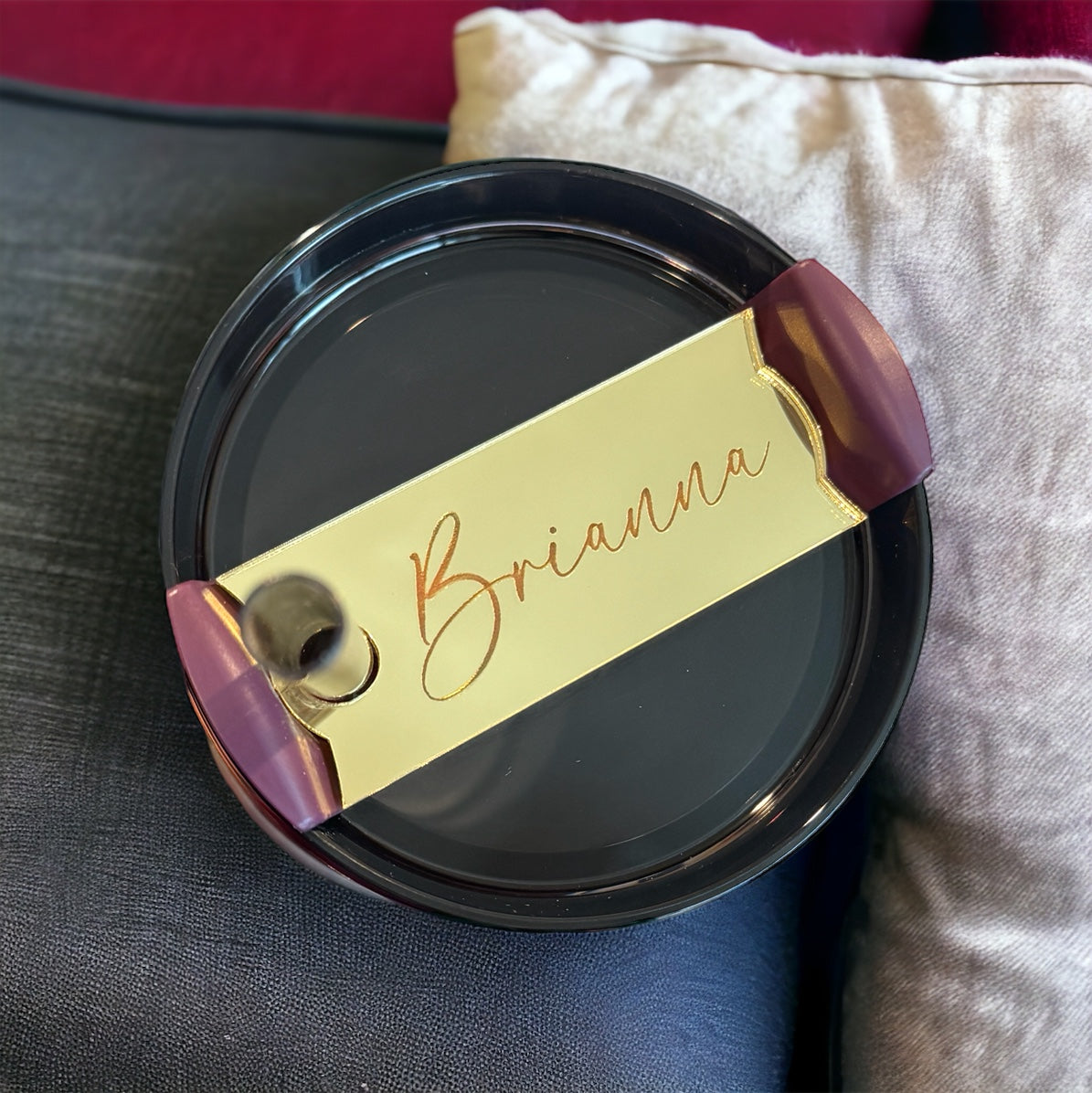 Mirror Name Tumbler Toppers