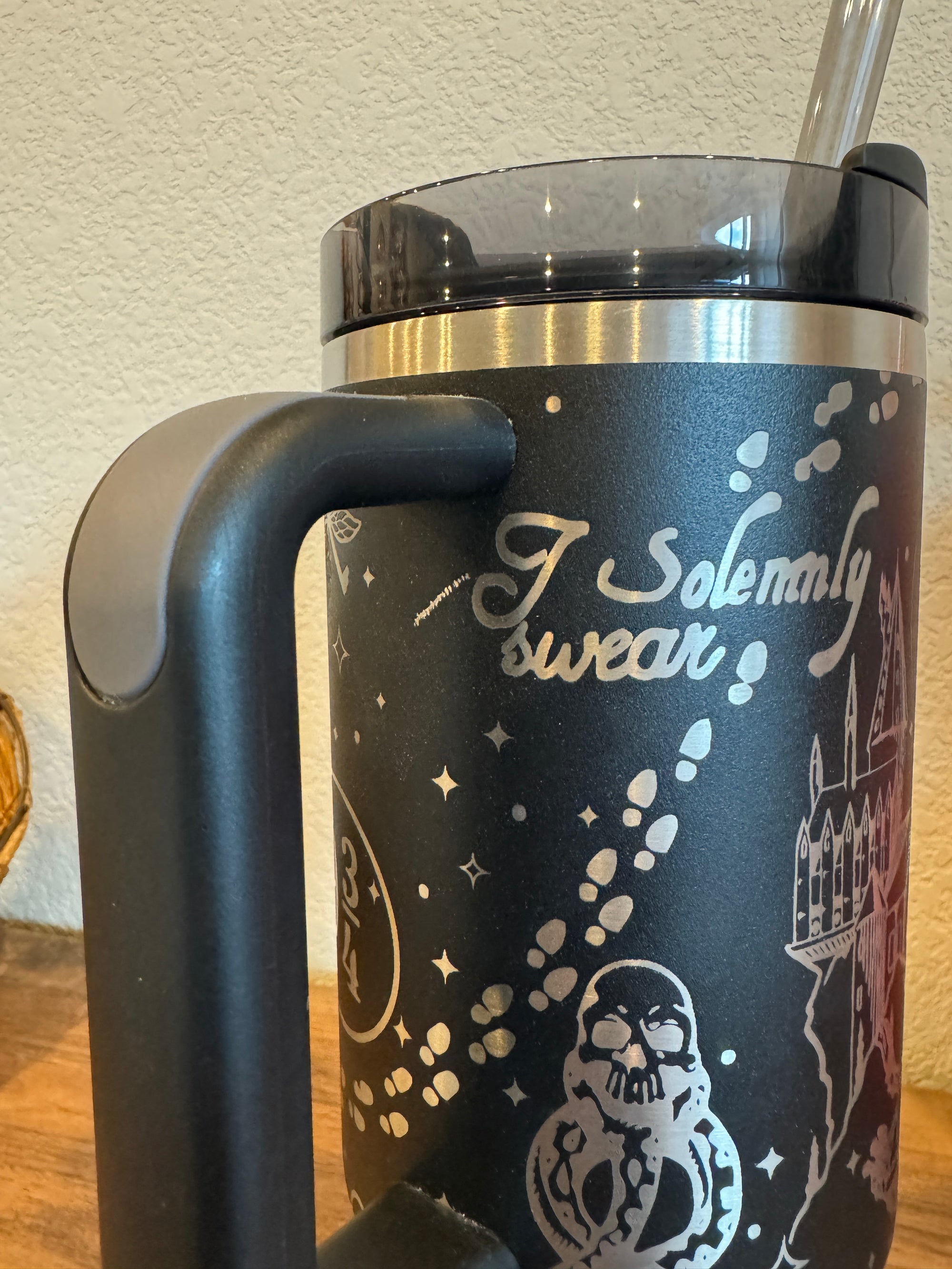 RTS 40oz OG Wizard Map- Black Stanley- Flawed