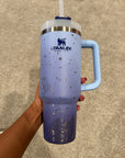 RTS 40oz Custom Dyed Dream is a Wish Chambray Stanley