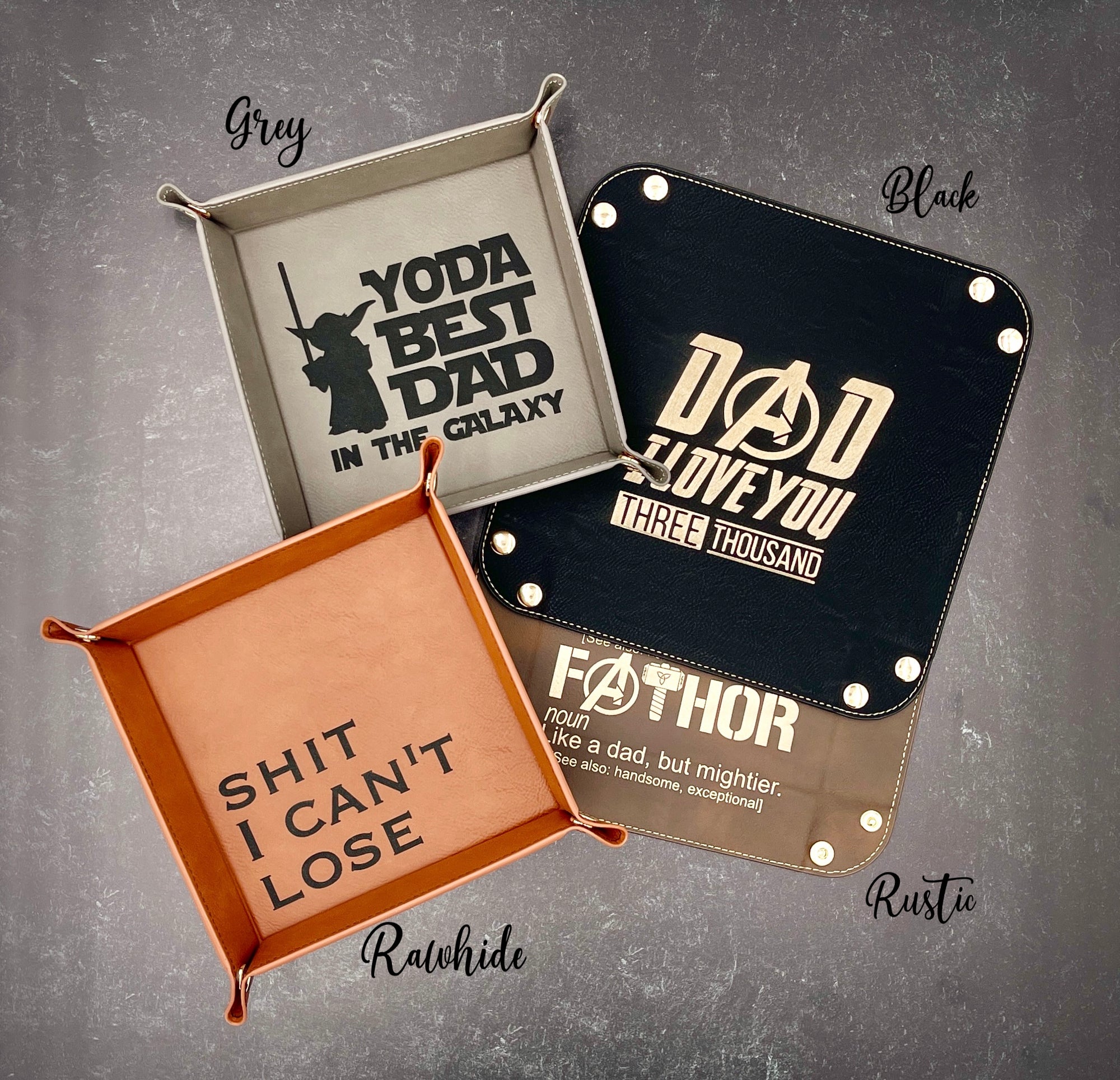 Dad Valet Tray | Father's Day | Side Table Tray