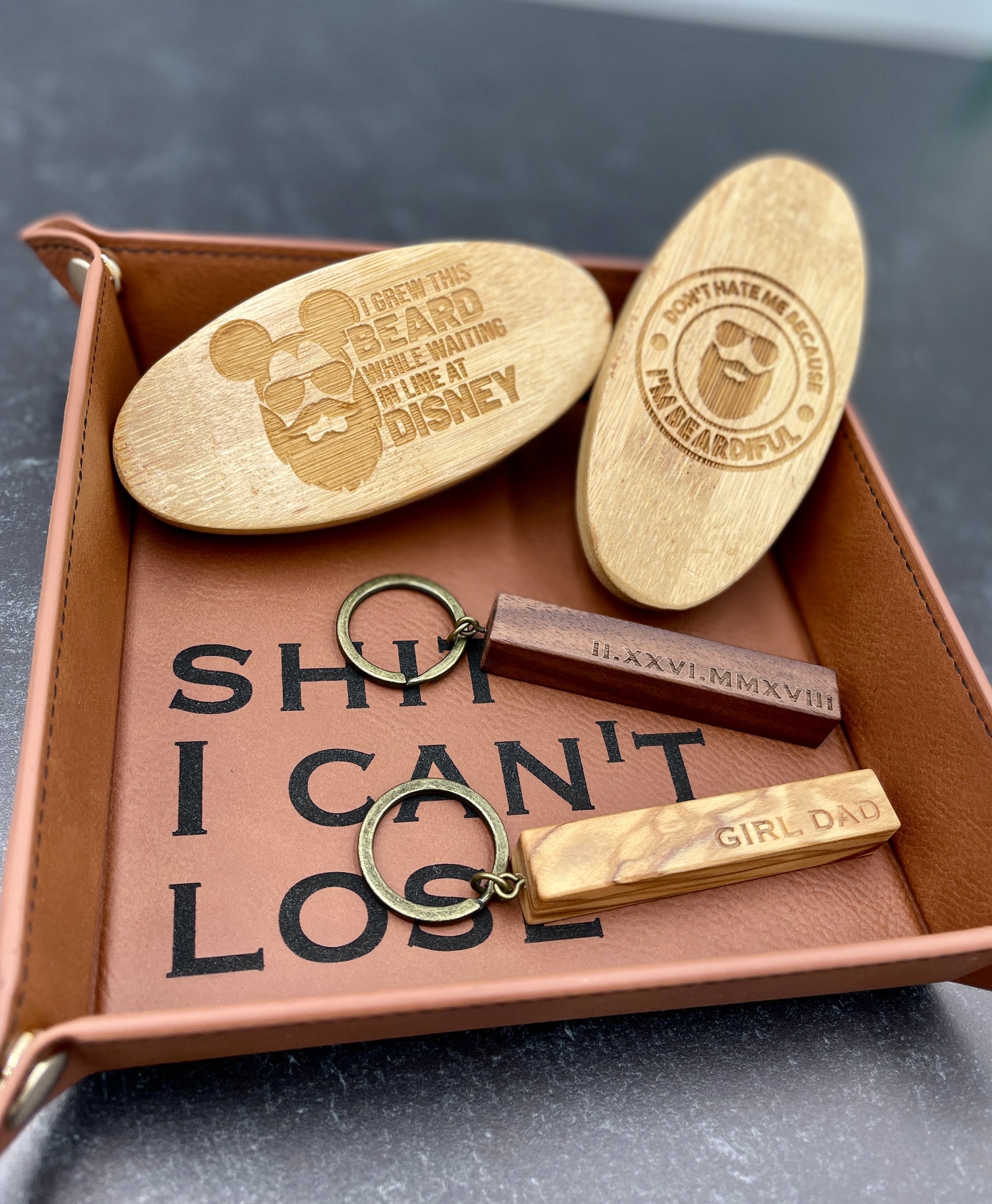 Engraved Beard Brush | Father's Day | Custom Brush