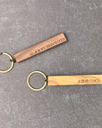 Wood Block Keychain | Bar Keychain | Personalized Keychain | Minimalist