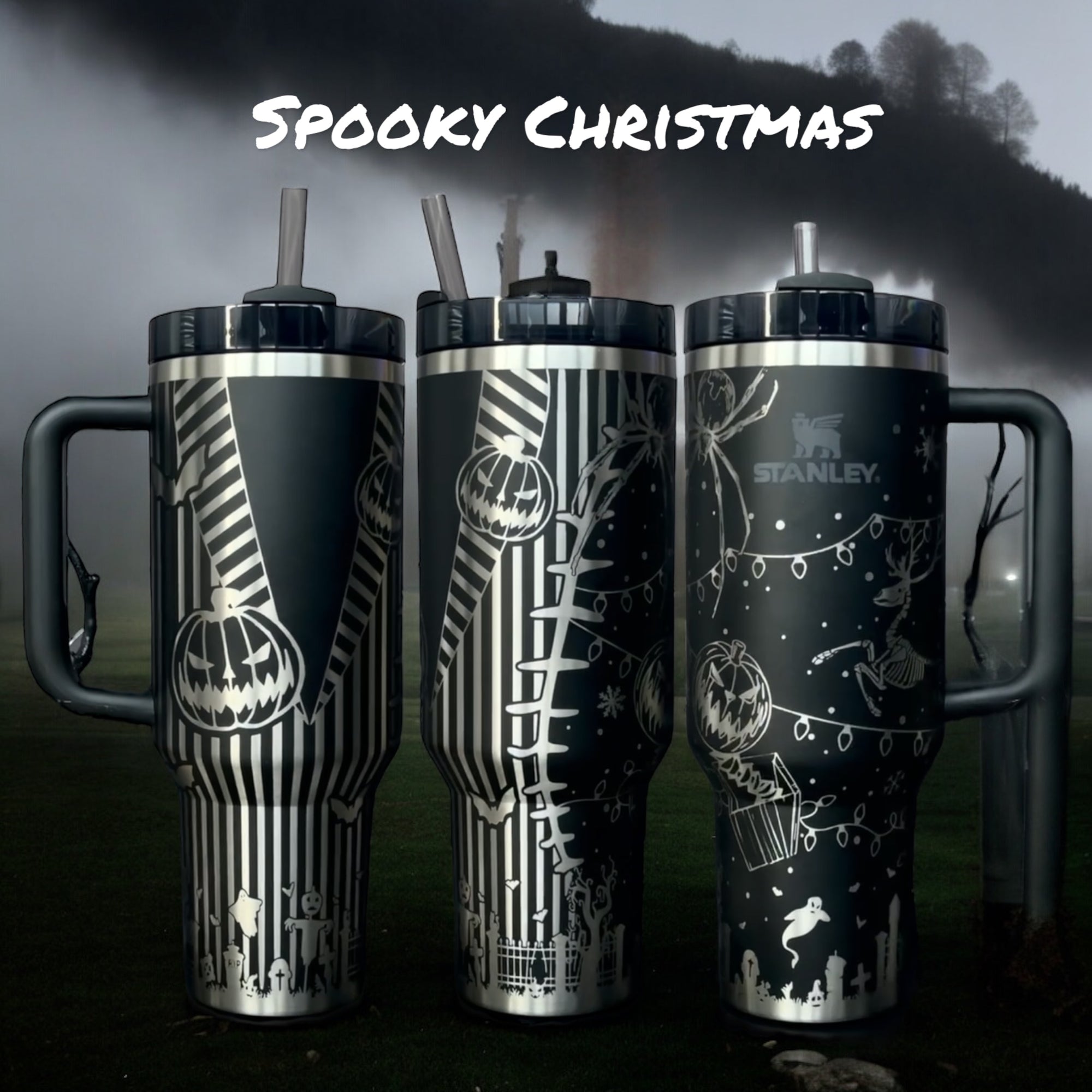 Spooky Christmas Tumbler