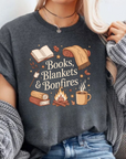 Books Blankets Bonfires Tee