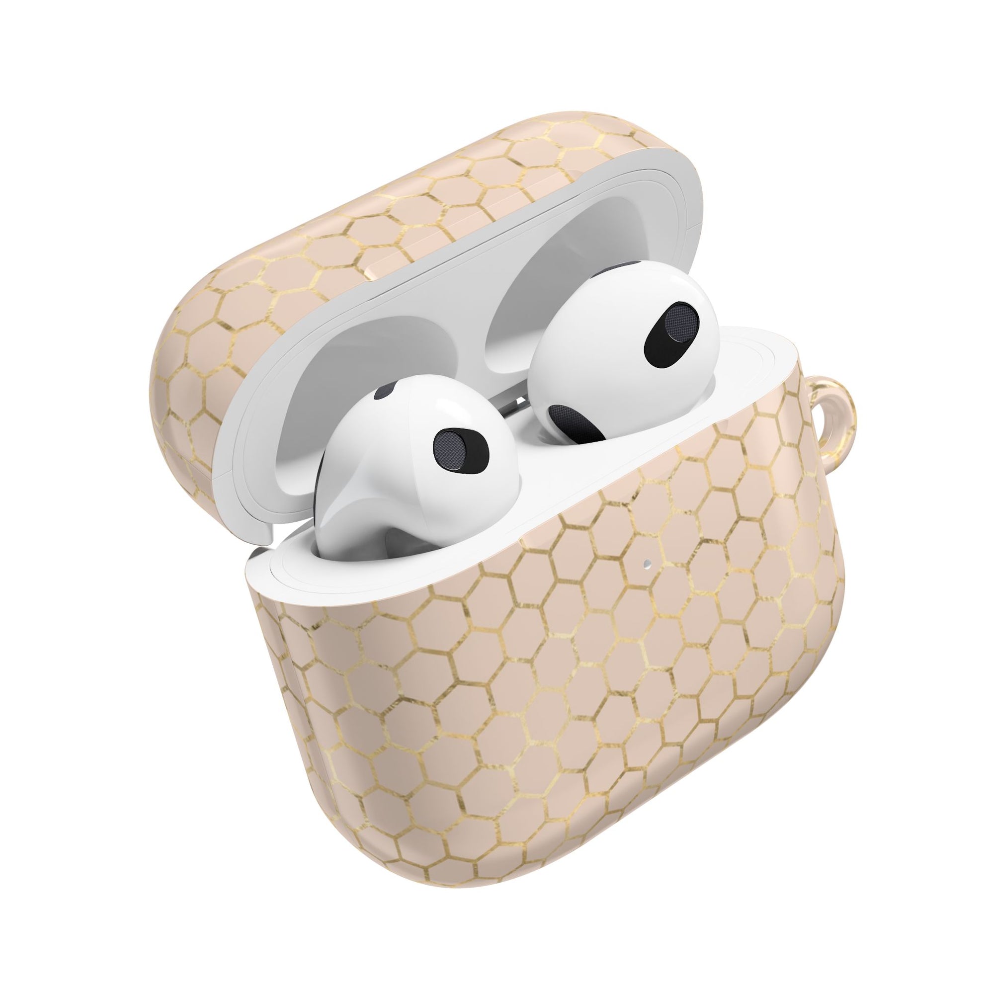 AirPod Case — Golden Honeycomb