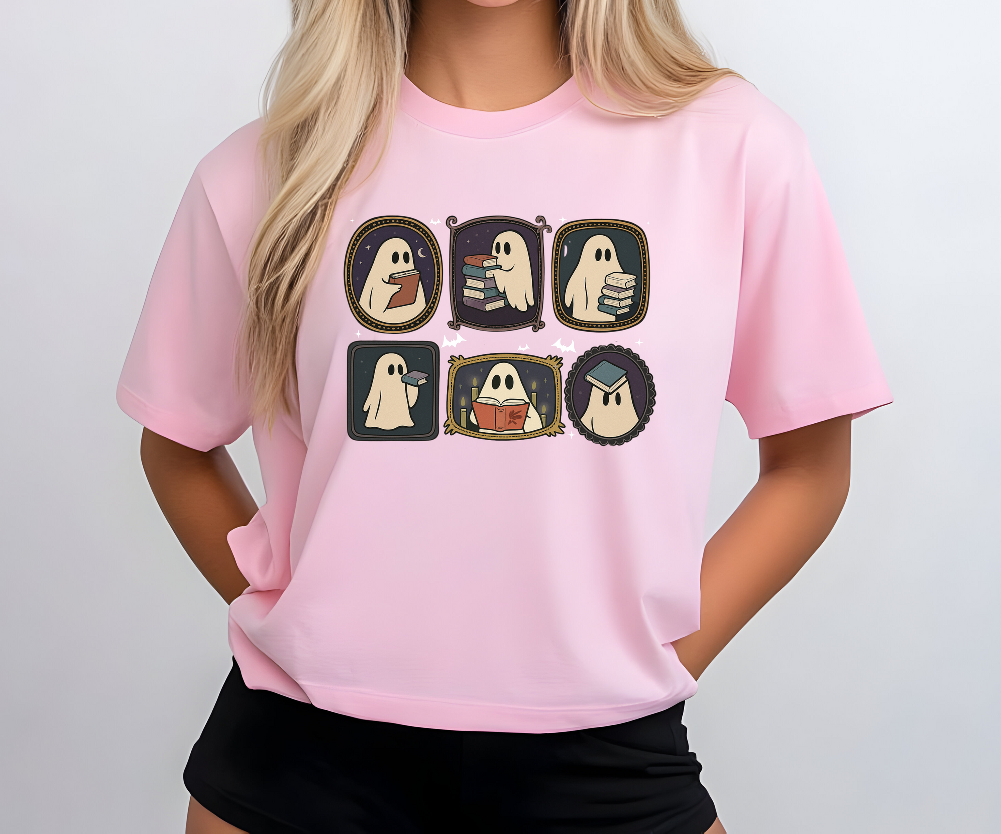 Ghostie Books Collage Tee