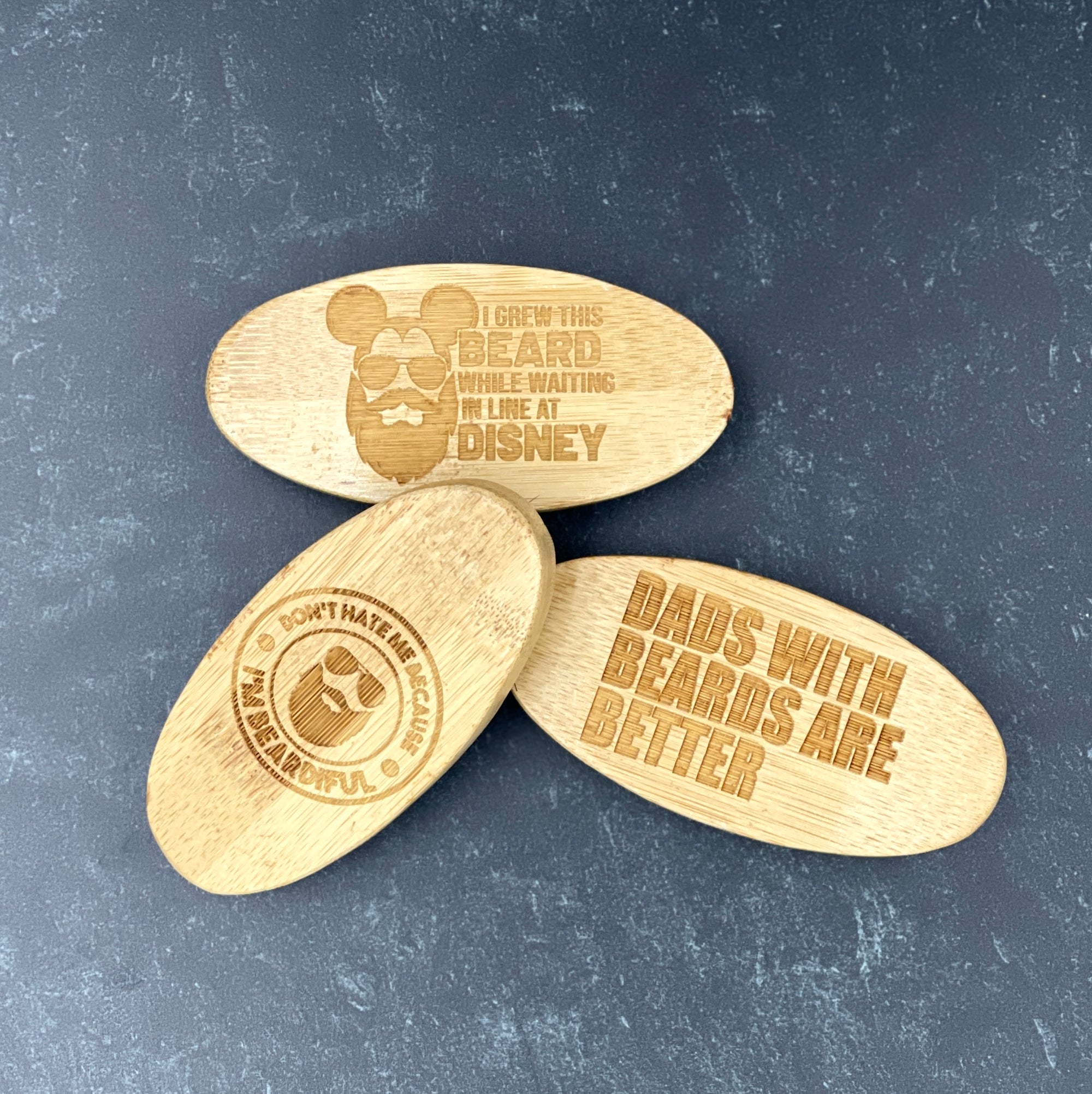Engraved Beard Brush | Father&#39;s Day | Custom Brush