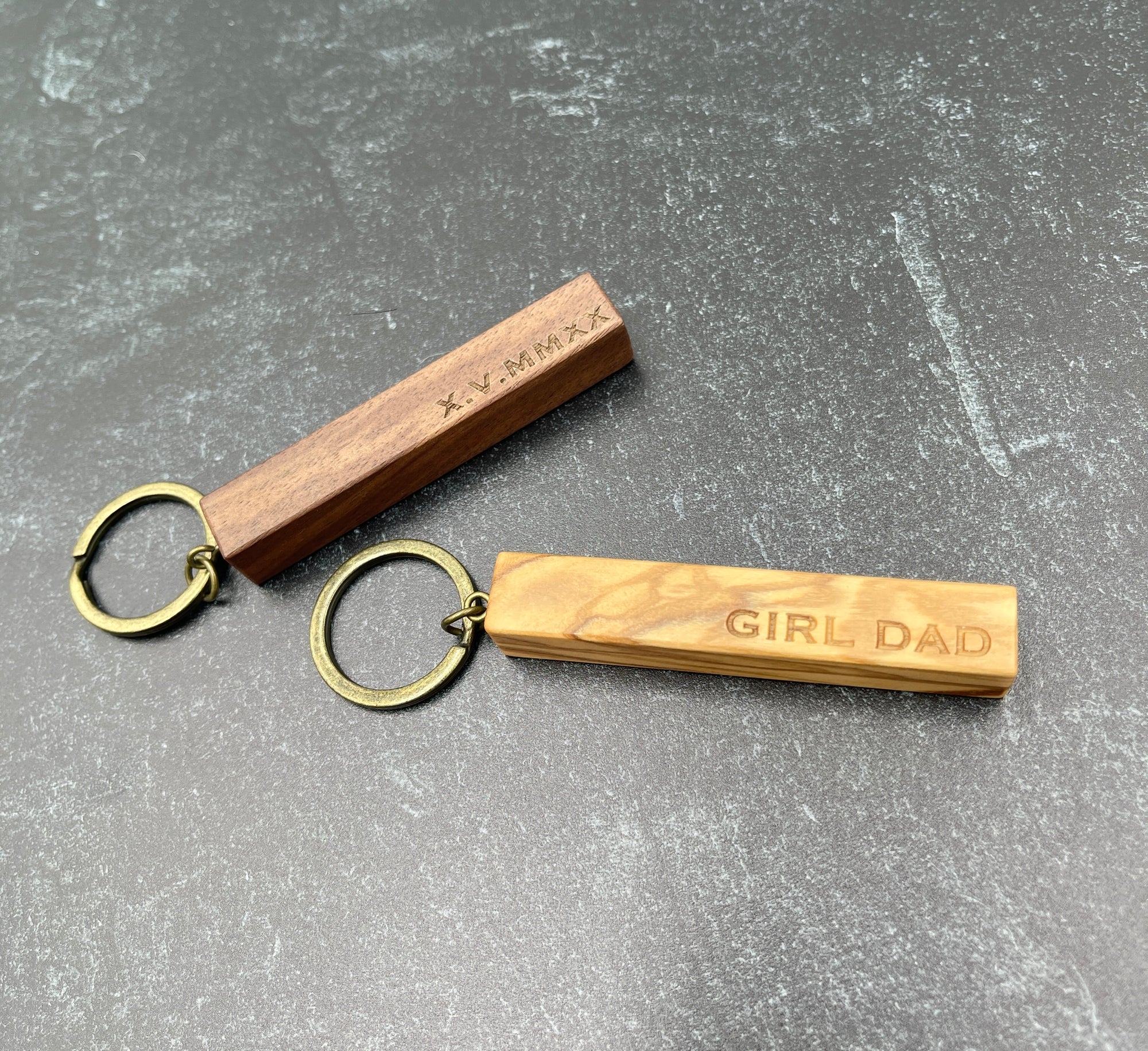 Wood Block Keychain | Bar Keychain | Personalized Keychain | Minimalist