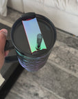 Iridescent Name Tumbler Toppers