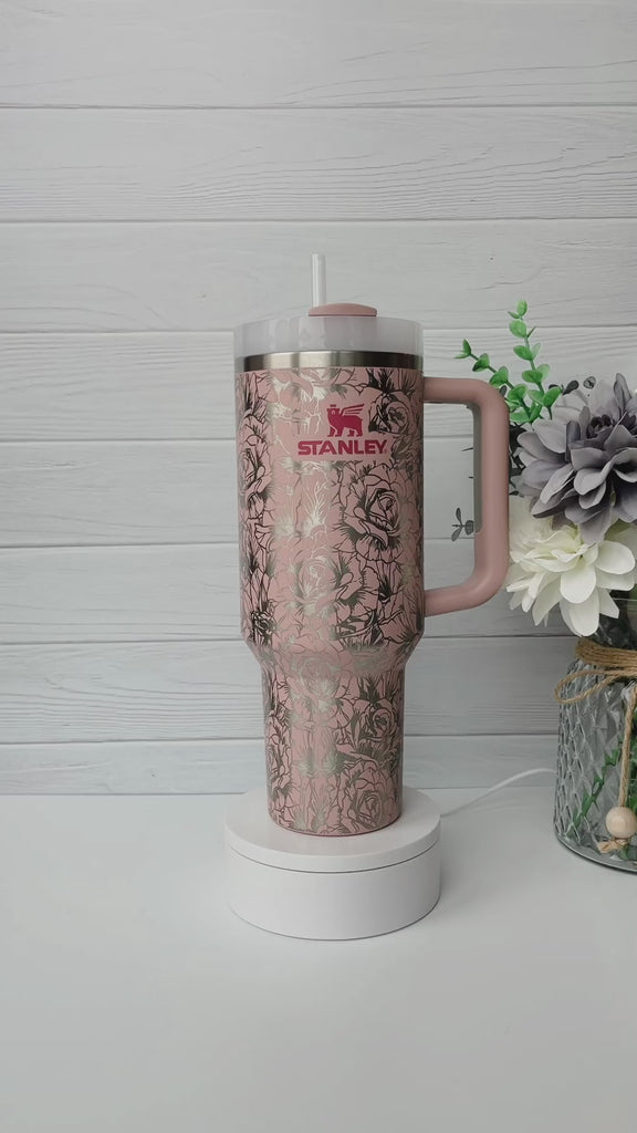 Yeti 30oz Seamless Rose Flower Design 